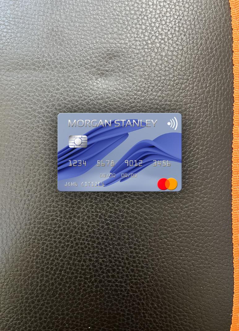 Download USA Morgan Stanley Bank mastercard photolook front Photoshop template